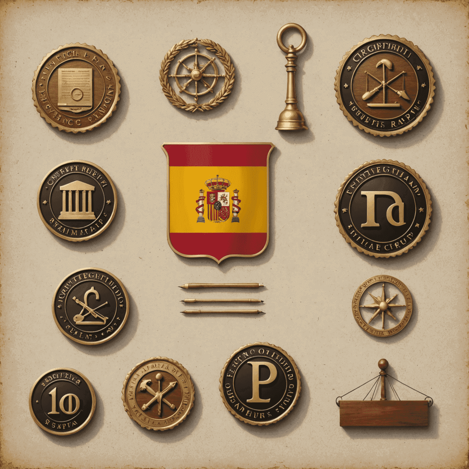 Imagen que muestra símbolos de copyright, patentes y marcas registradas, representando los derechos de propiedad intelectual en España