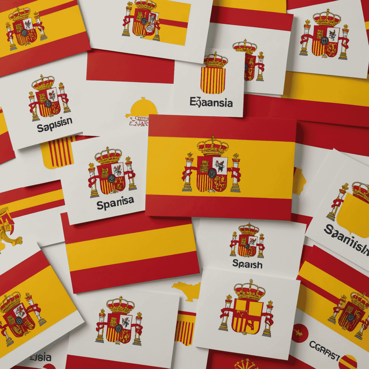 Símbolos de copyright, patentes y marcas registradas sobre un fondo que representa la bandera española, ilustrando los derechos de propiedad intelectual en España